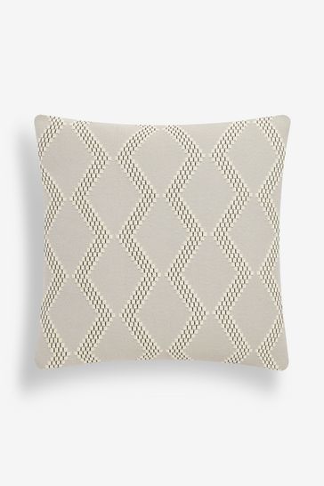 Grey chevron pillow top
