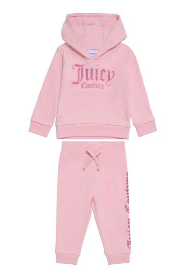 Juicy Couture Pink Branded Jog Set