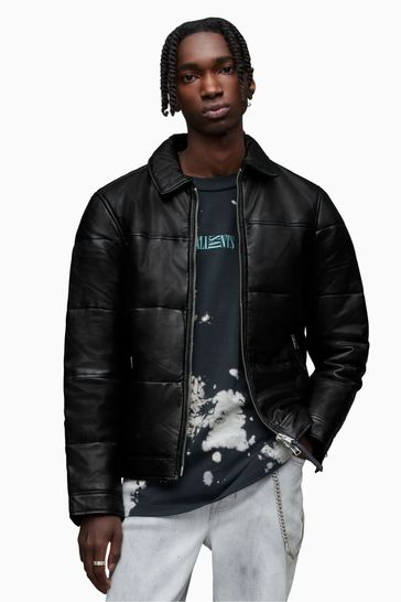 AllSaints Black Cobb Puffer Jacket