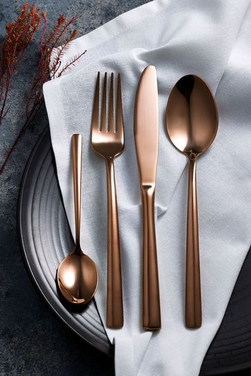 Copper 2025 cutlery set