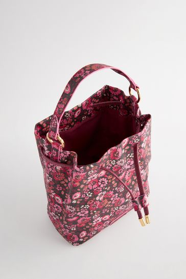 Floral bucket bag sales