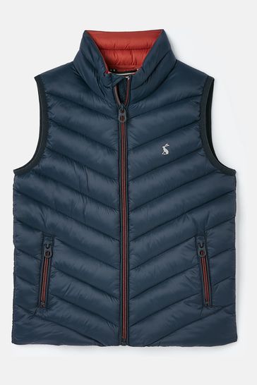 Joules Crofton Navy Blue Showerproof Quilted Gilet