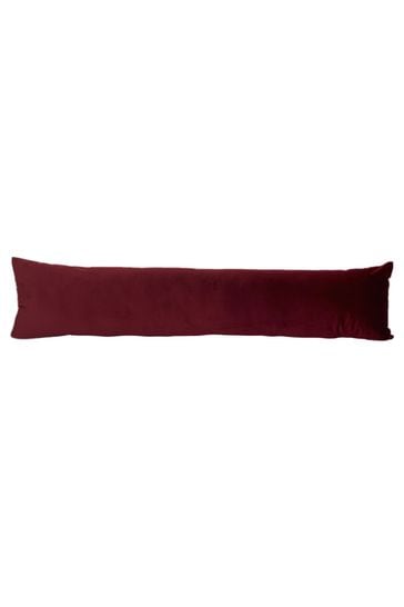 Evans Lichfield Burgundy Red Opulence Draught Excluder
