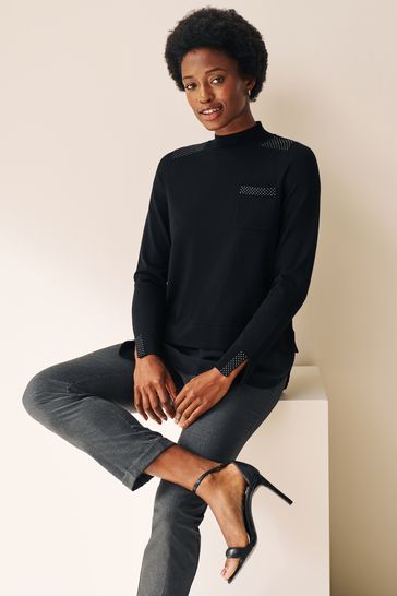 Black shop layered jumper