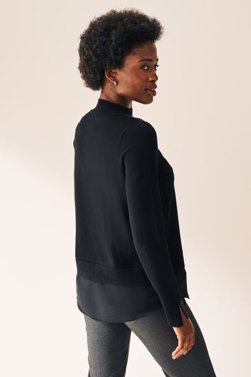 Black shop layered jumper