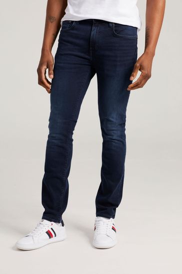 tro på fond Afstemning Buy Tommy Hilfiger Blue Bleecker Slim Fit Stretch Jeans from Next USA
