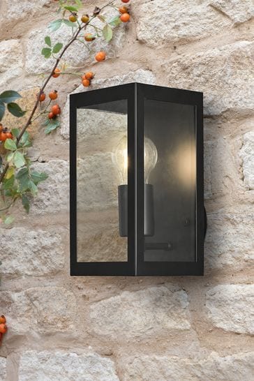 Dar Lighting Black Era Outdoor Wall Light