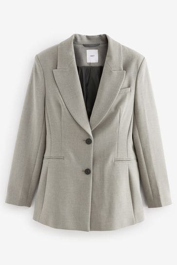 Ladies grey wool blazer sale