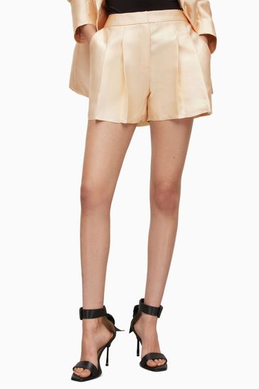 AllSaints Gold London Shimmer Shorts