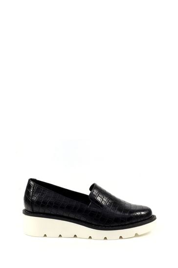 Lunar Rowan Croc Black Shoes