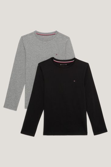 Tommy hilfiger shop grey long sleeve