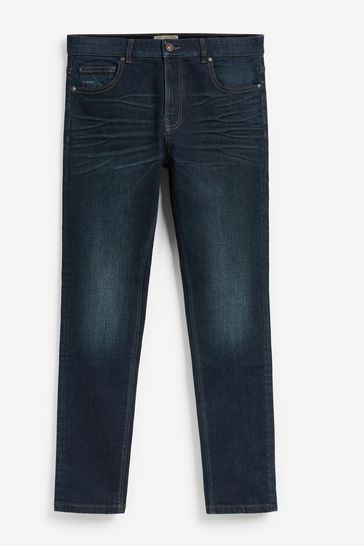 Ink Blue Skinny Fit Essential Stretch Jeans