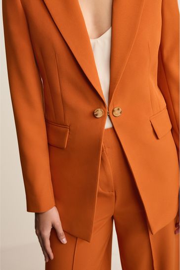 Orange shop suit dress