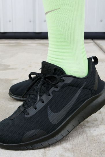 Nike flex black trainers best sale