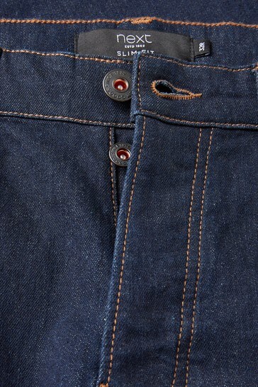 Blue button jeans hot sale