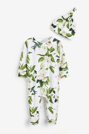 baby girl ted baker sleepsuit