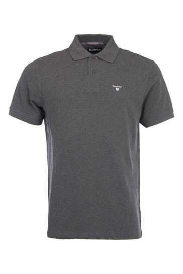 Barbour pique polo shirt hot sale