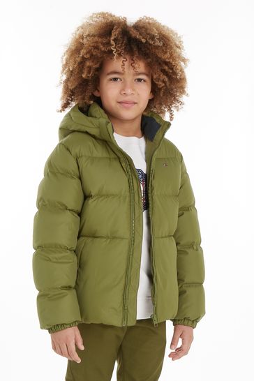 Buy Tommy Hilfiger Kids Green Essential Down Jacket from Next Ireland