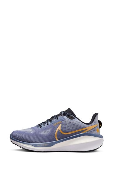Blue nike running best sale trainers