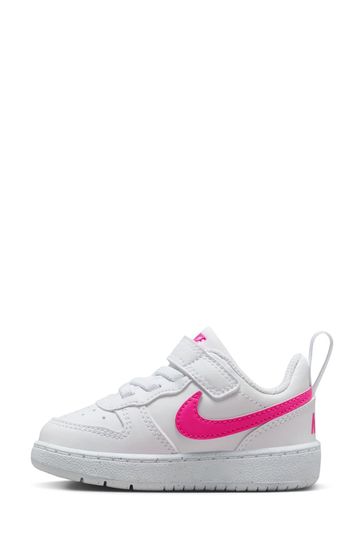 Buy Nike Pink White Infant Court Borough Low Recraft Trainers from Next Netherlands