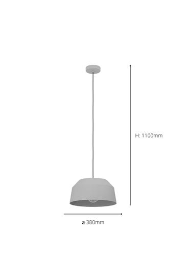 Eglo Grey Contrisa IP20 Steel Scandi Ceiling Light Pendant