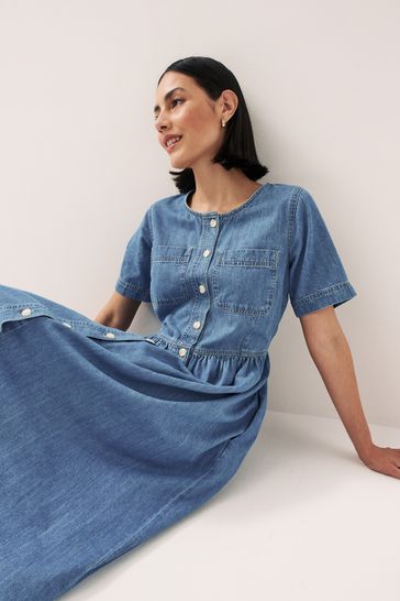 Button through summer 2025 dress