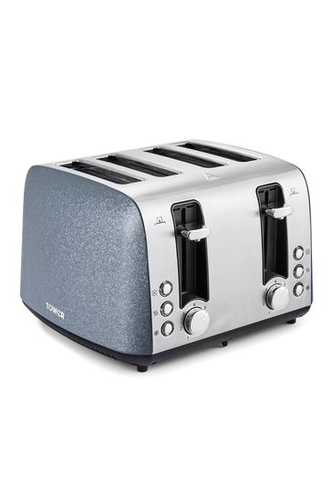 Tower Blue 4 Slot Toaster