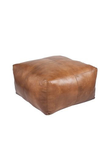 Leather pouffe next new arrivals