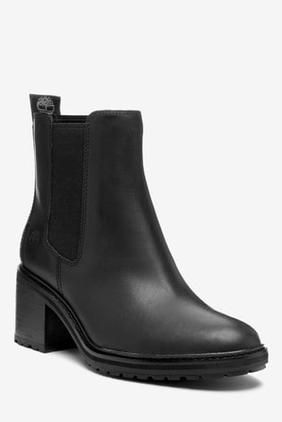 black high timberland boots