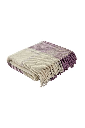 Laura Ashley Grape Purple Dylan Throw