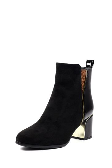 Over the ankle black boots cheap