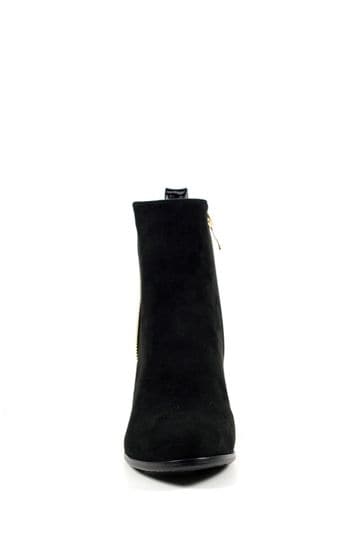 Over the ankle black boots online