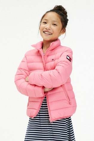 pink tommy hilfiger coat