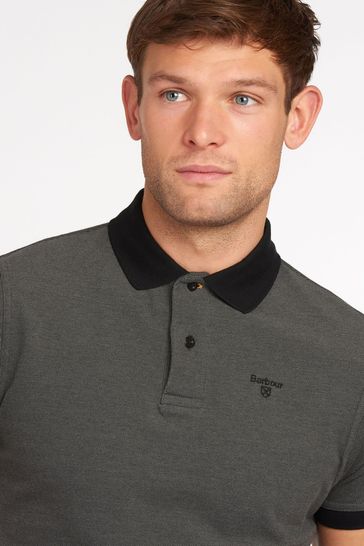 Black barbour polo shirt store