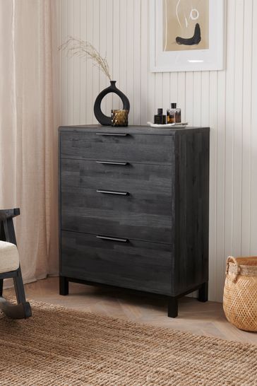 Grey oak effect chest of drawers deals
