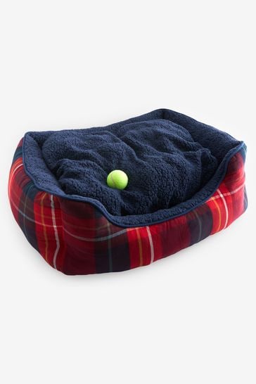 Red Check Matching Family Pet Bed