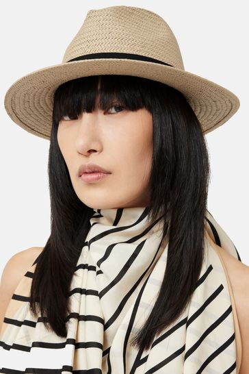 Natural fedora clearance hat