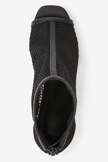 Wide fit open toe boots cheap