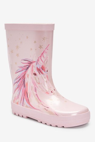 pink unicorn wellies