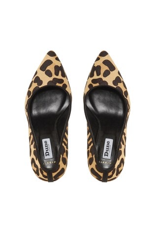 dune leopard print loafers