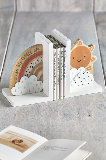 2 Wooden Bookends From The Next Uk, Childrens Wooden Bookends Uk