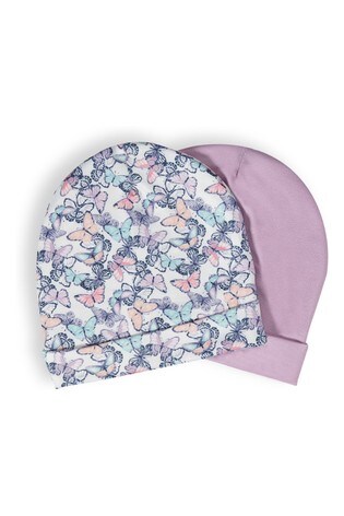 aden + anais Purple Flutter Baby Hats Two Pack Gift set