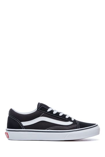 Black and white vans boys cheap