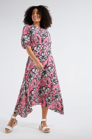 Buy F☀F Shadow Floral Midi Dress from ...
