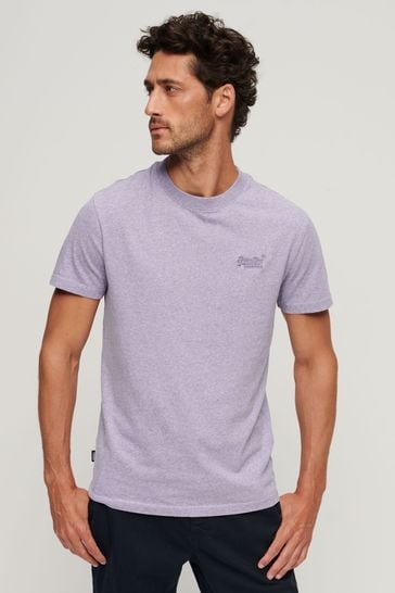 Superdry Light Purple Vintage Logo Cap Sleeve T-Shirt
