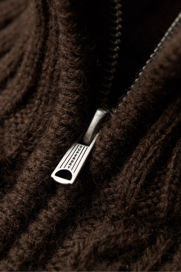 Buy Superdry Brown Vintage Jacob Henley Jumper from Next Hungary