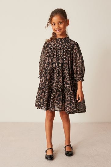 Next leopard 2025 print dress girls