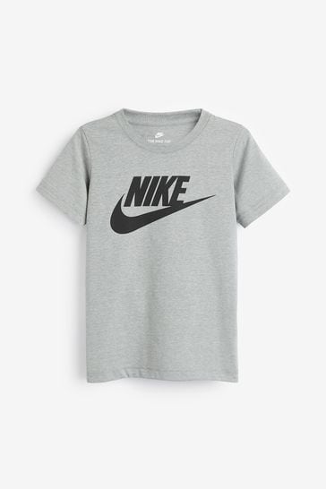 Nike Grey Futura Little Kids Logo T-Shirt