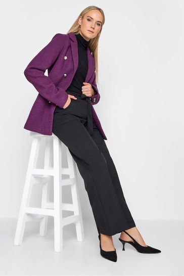 Buy Long Tall Sally Purple Boucle Blazer from Next Oman