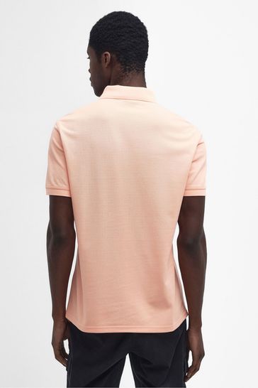 Barbour pink polo shirt store